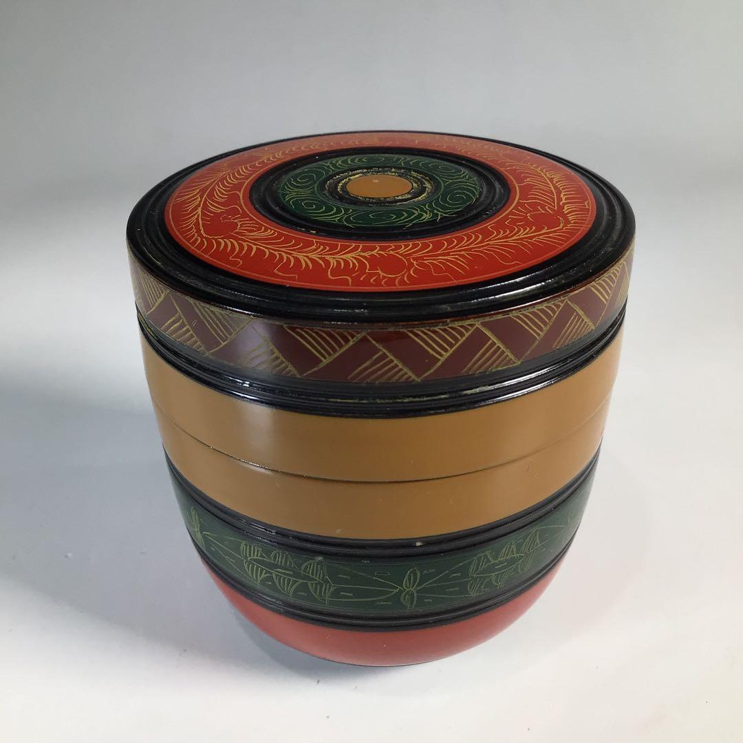 Ｎ２７８　棗　『道場宗廣作』『唐物写』『独楽棗』　共箱　茶道具