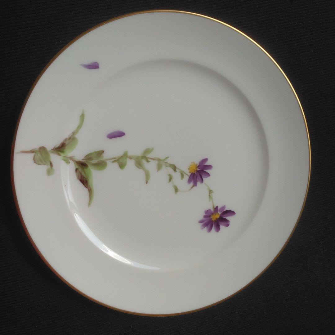 大倉陶園　金縁　皿　6枚　手描き　オークラチャイナ　OKURA　ハンドペイント