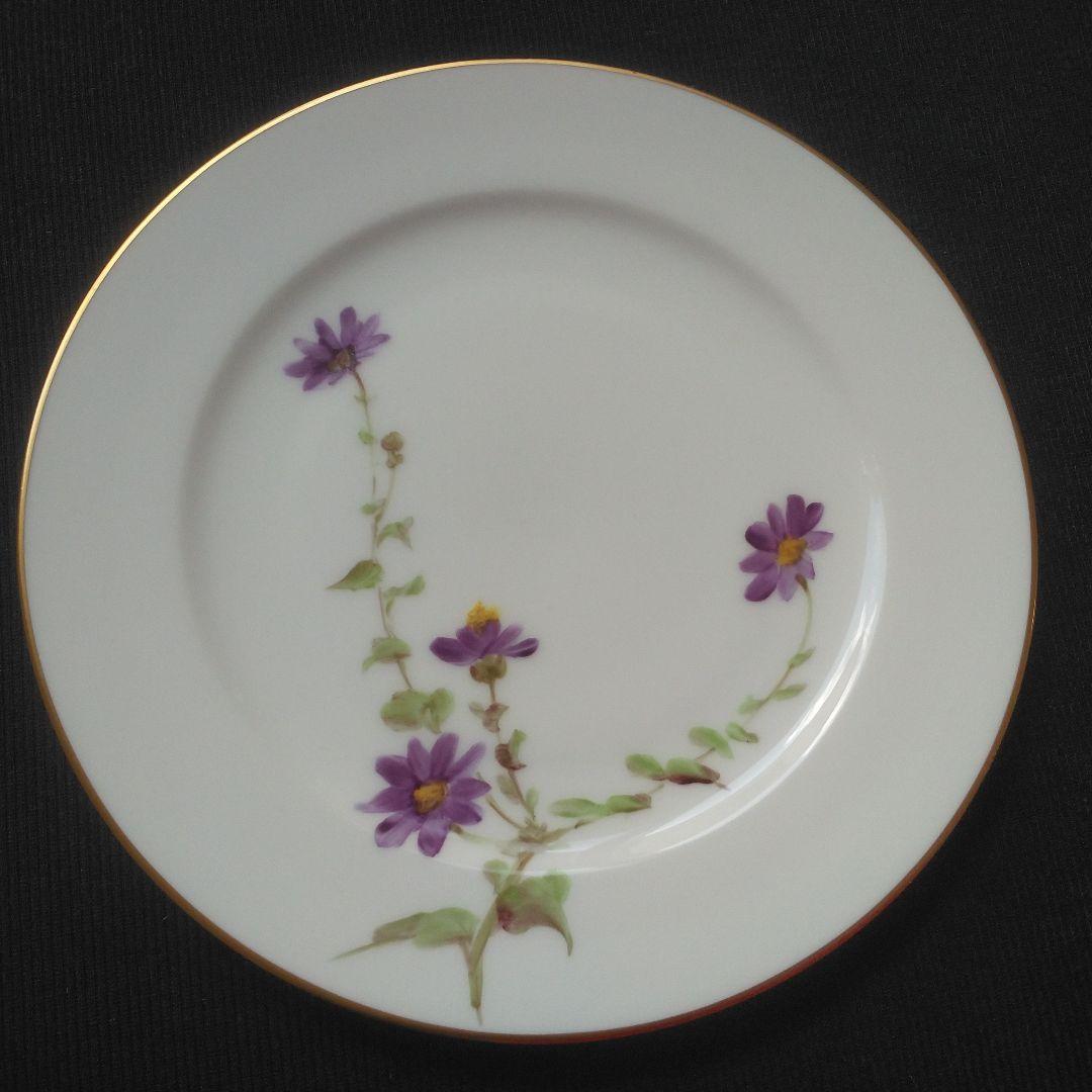 大倉陶園　金縁　皿　6枚　手描き　オークラチャイナ　OKURA　ハンドペイント