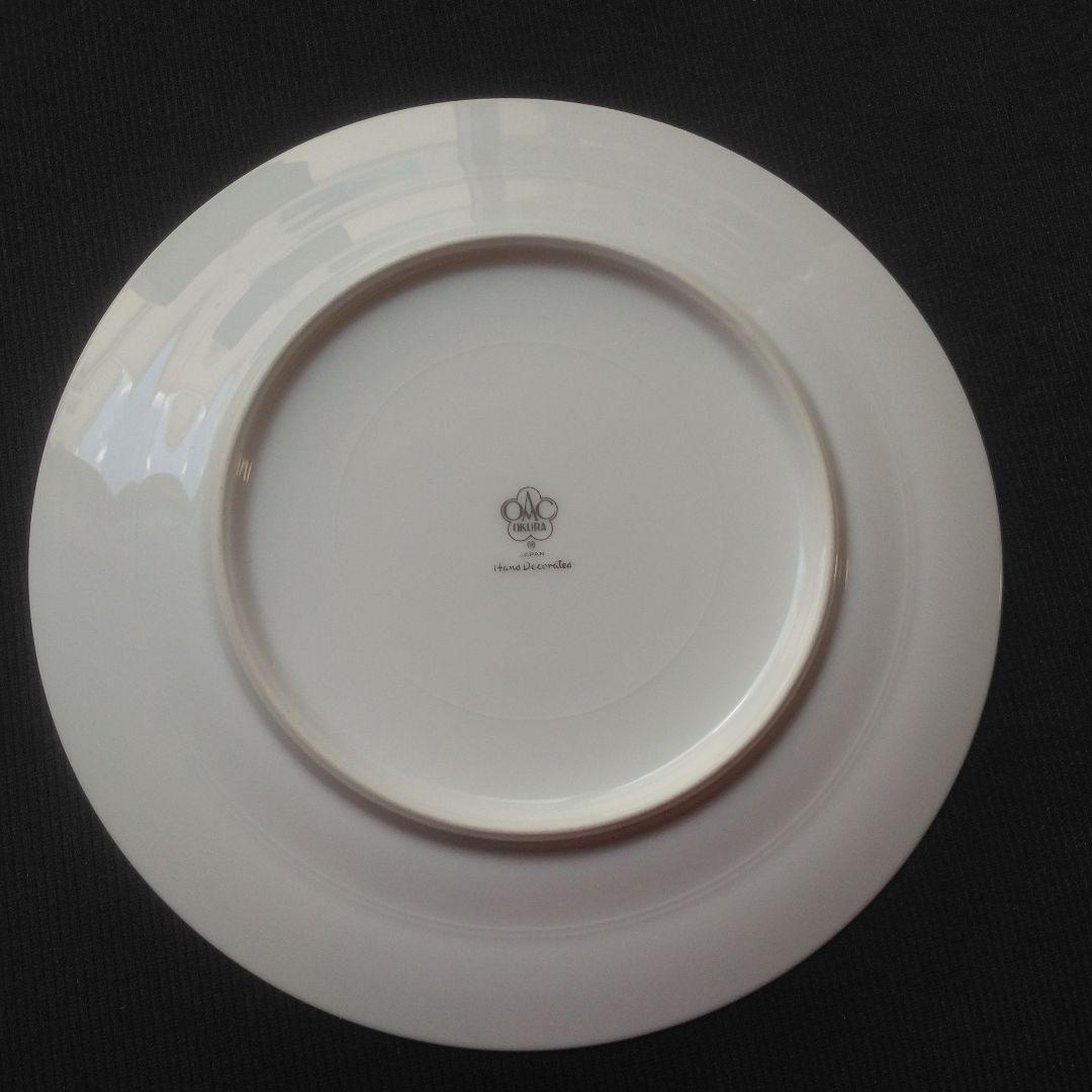 大倉陶園　金縁　皿　6枚　手描き　オークラチャイナ　OKURA　ハンドペイント