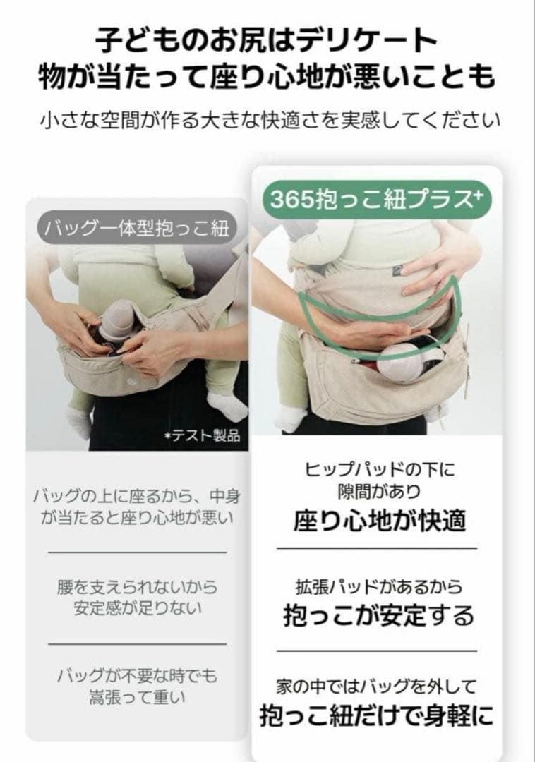 グスケット365 抱っこ紐 plus 【グレーレオパード】