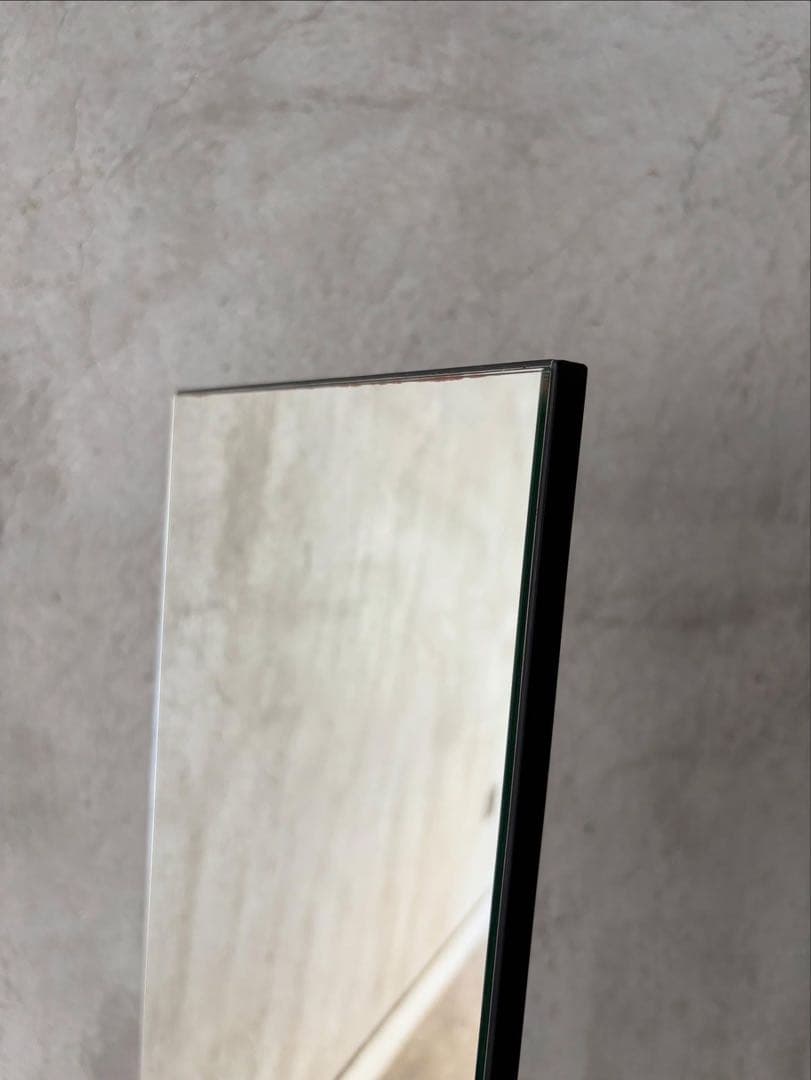 ビンテージ スタンドミラー フレームレス 姿見 全身鏡 スペースエイジ レトロ