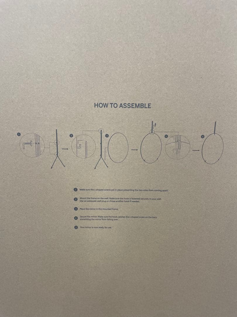 【ますちゃん】　MOEBE ムーベ ウォールミラー