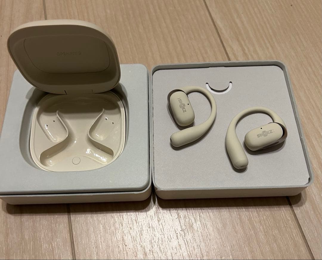 Shokz（ショックス） 完全ワイヤレスイヤホン（OpenFit 2） ベージュ