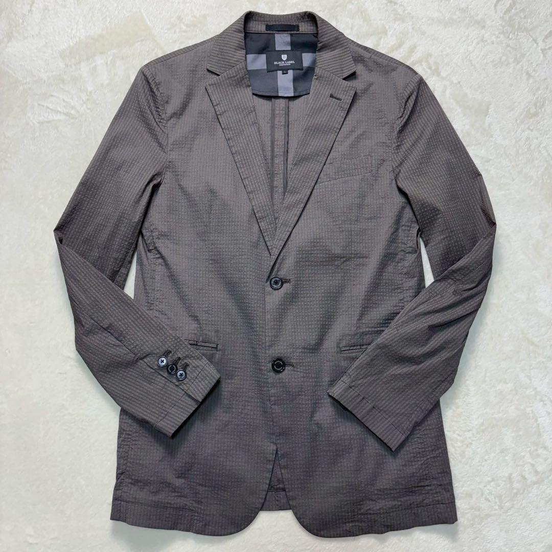 【美品】ブラックレーベルクレストブリッジ テーラードジャケット シアサッカー