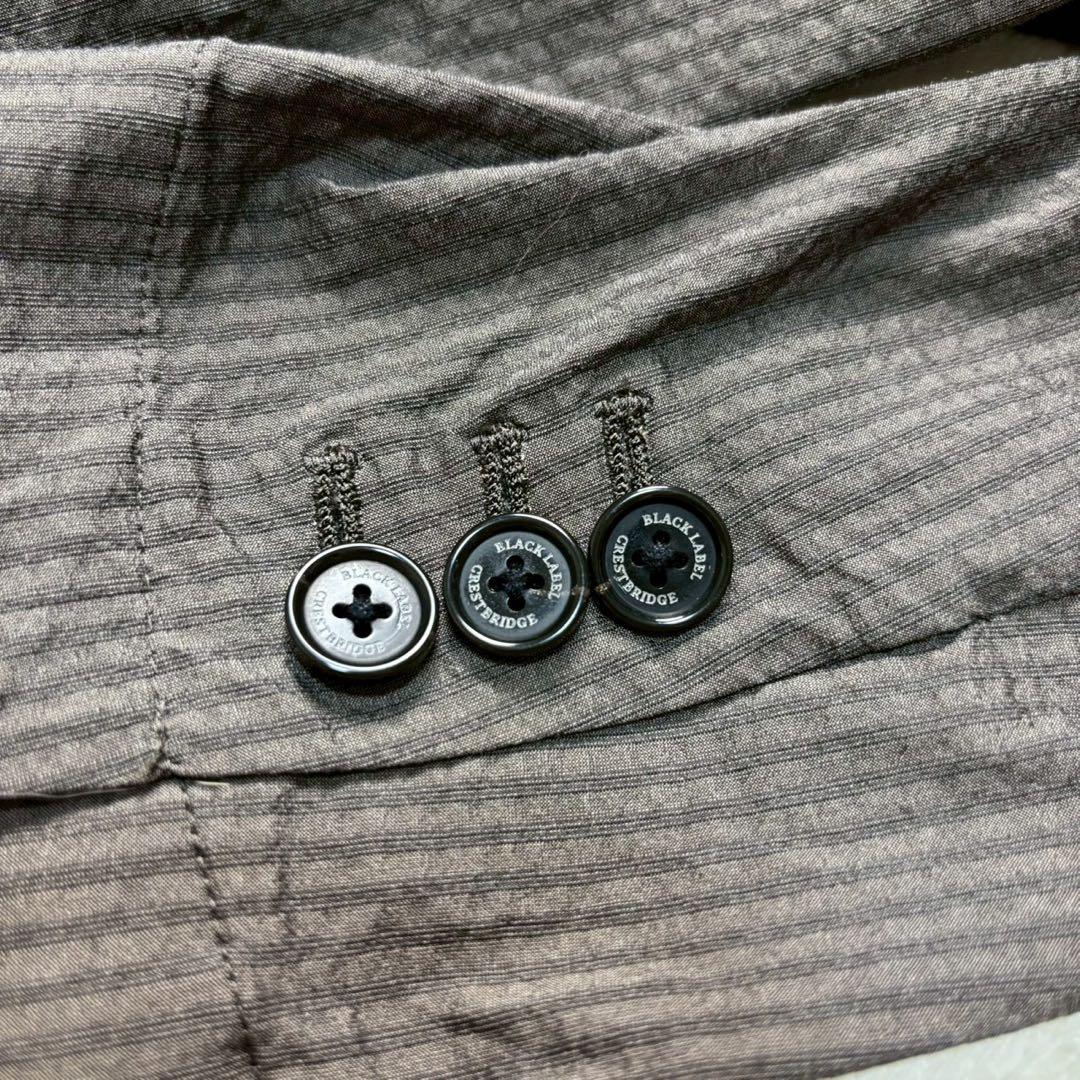 【美品】ブラックレーベルクレストブリッジ テーラードジャケット シアサッカー