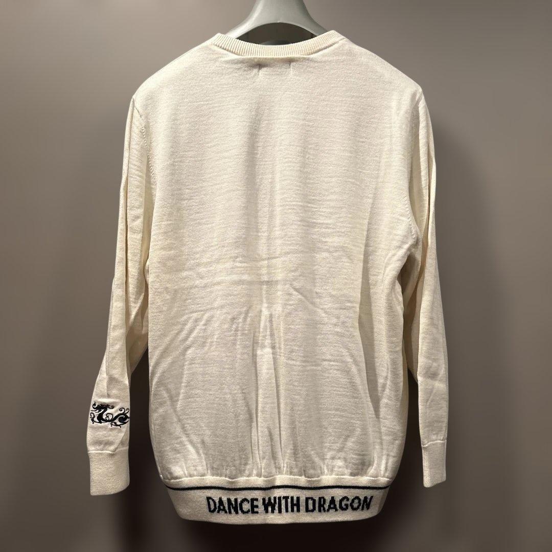 美品❗️ダンスウィズドラゴン　ホワイト クルーネック セーターサイズ5