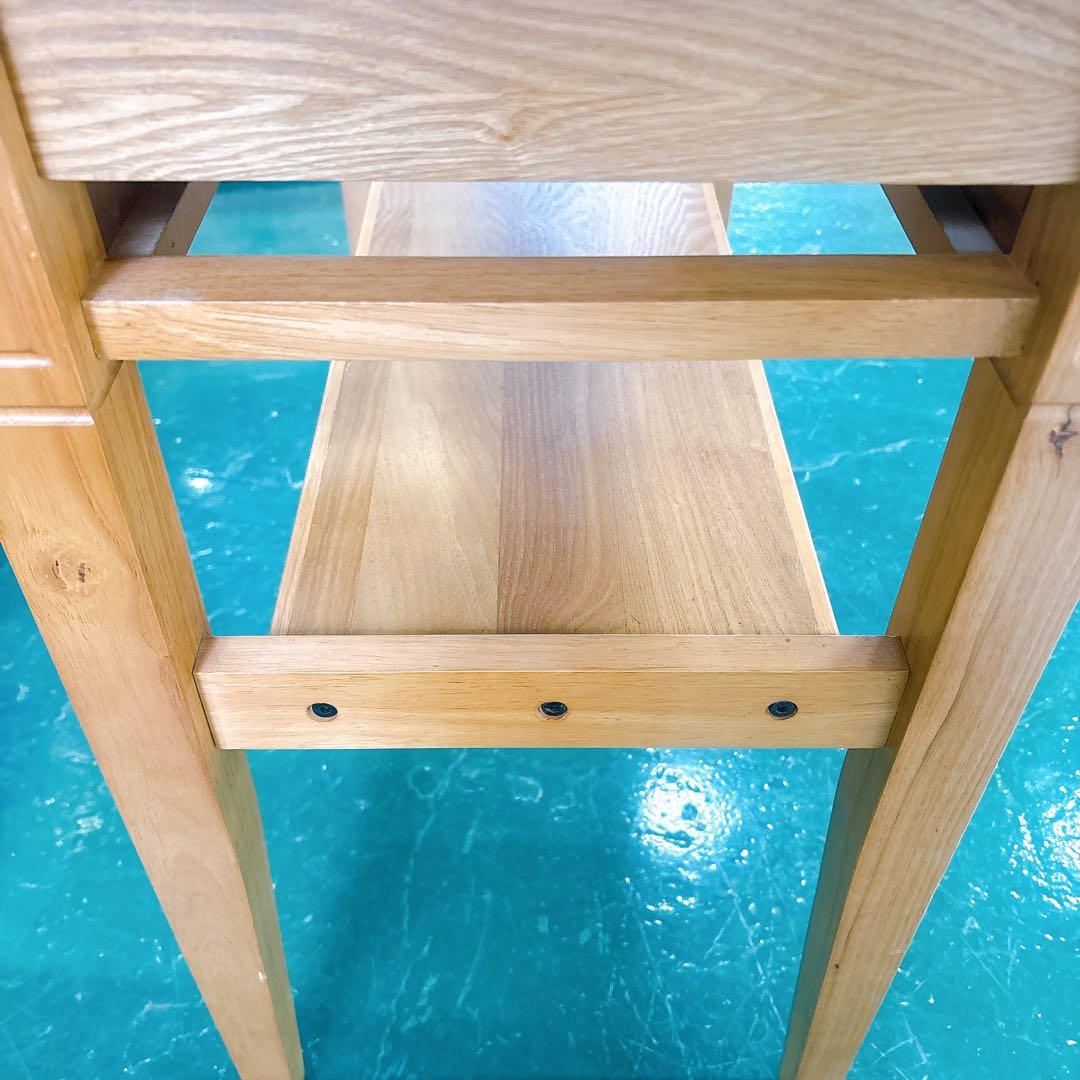 訳あり[送料込み】美容室 ドレッサー 片面 サロン 鏡台 木製