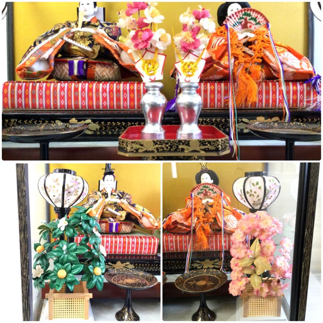 雛人形 御内裏様 御雛様 ガラスケース入 雛祭り 紙箱付 B781
