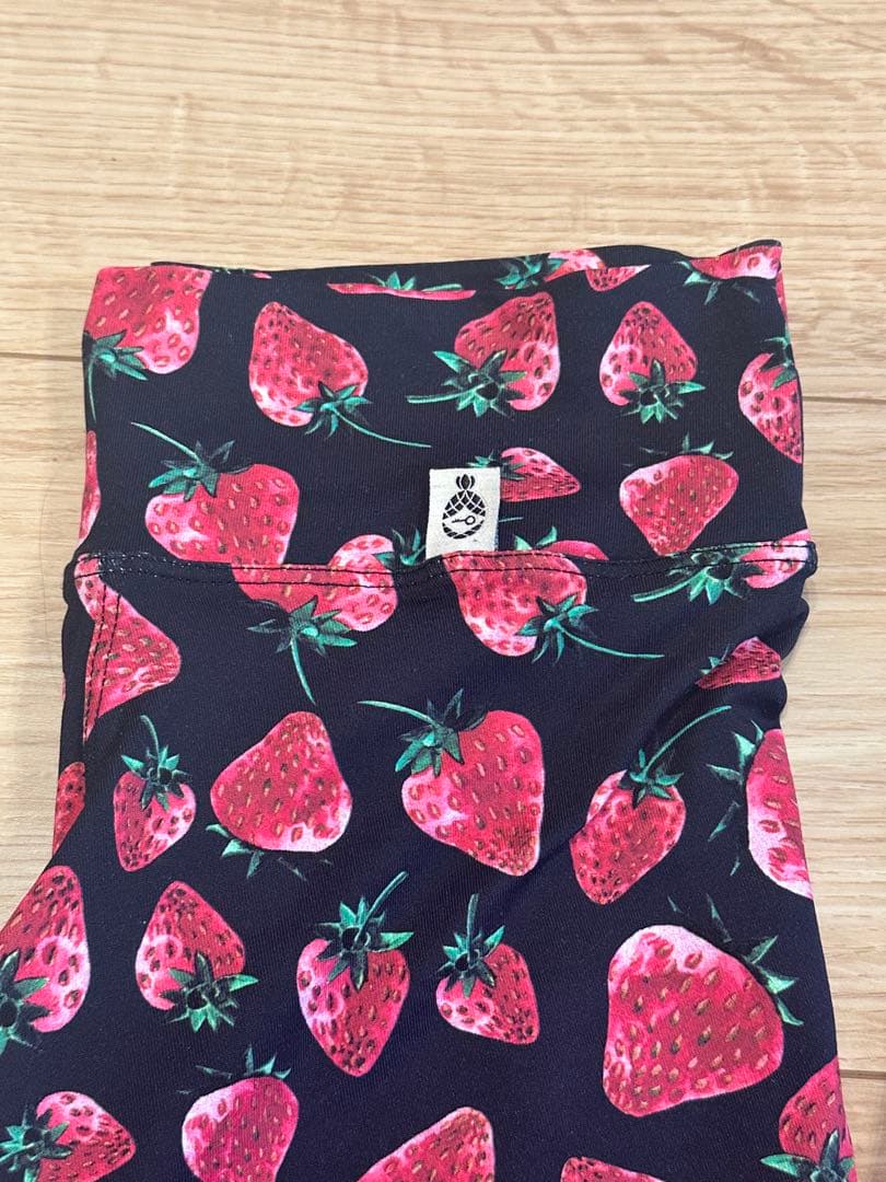 リンダワークス　ブラトップ　レギンス　上下　イチゴ柄　ブラトップM レギンスG