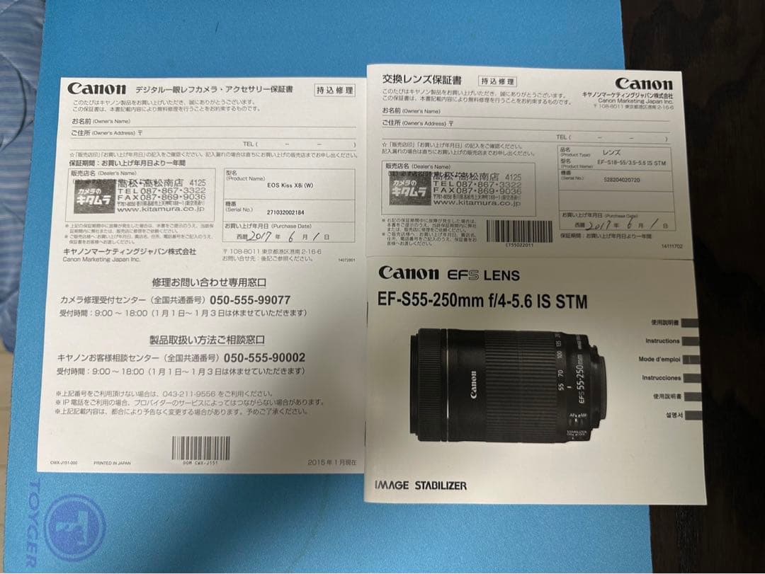 Canon kiss X8i ダブルズームキット　一眼