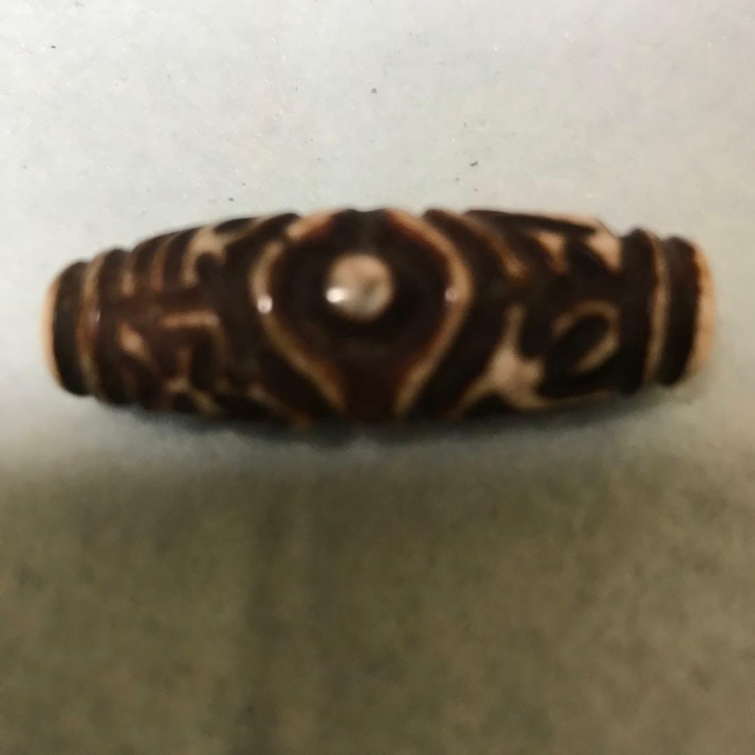 超珍品激レア‼︎ 彫刻　六字真言　二眼天珠　最強の魔除け　ふれでぃ