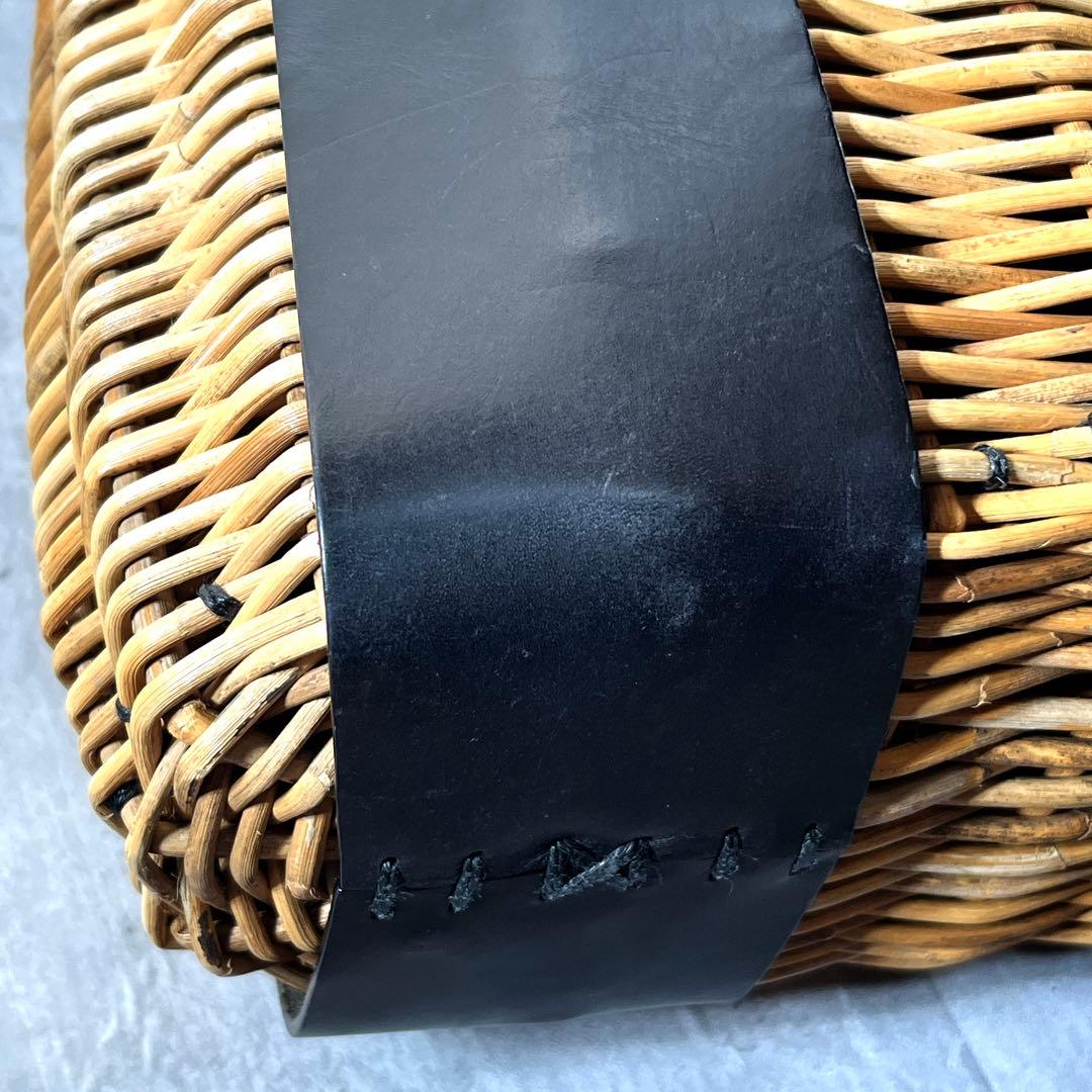 完売　18aw ヤマノコトバebagos エバゴス　オイルショルダー　カゴバッグ