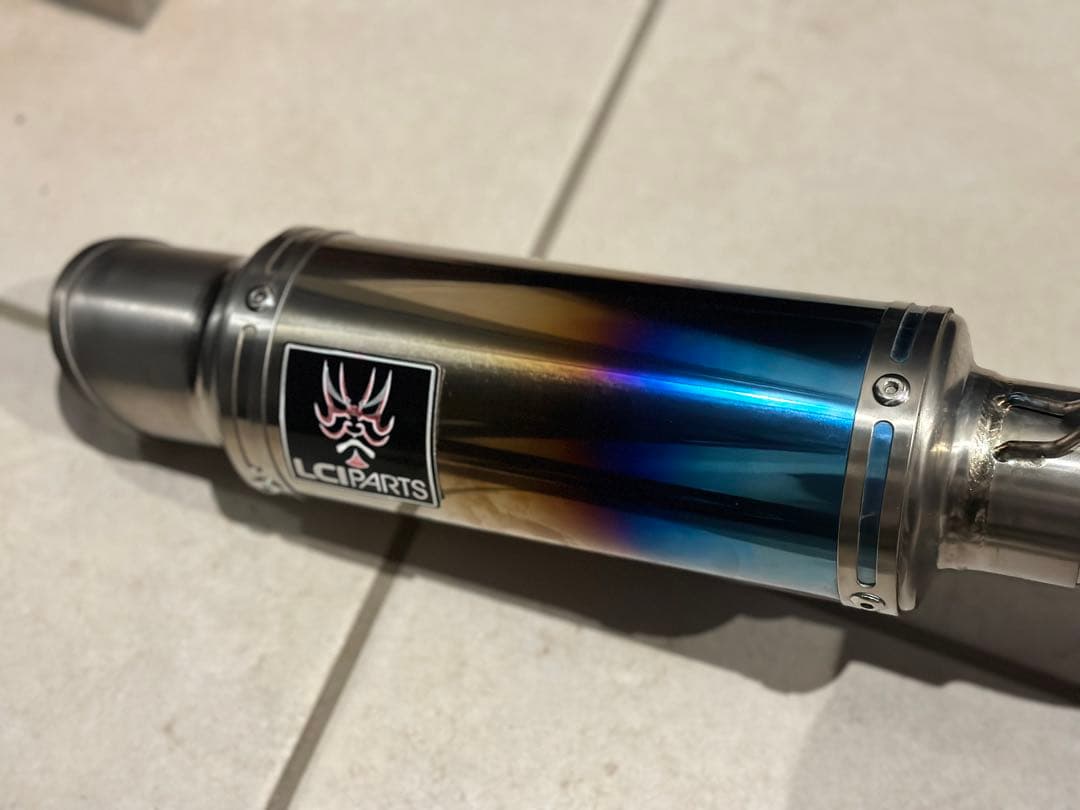 LCI PARTS ステンレスマフラー ブルーグラデーション