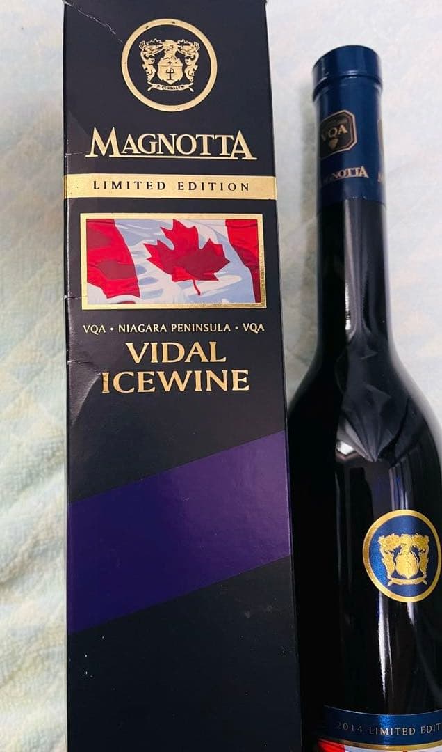 カナダ産アイスワイン　ヴィダル2014 VIDAL