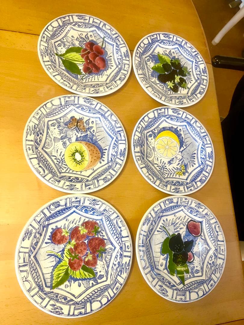 GIEN ケーキ皿　オワゾブルー