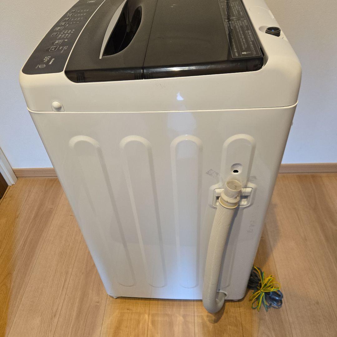 【美品・2024年製造】ELSONIC 縦型洗濯機 5.5kg ホワイト 本体