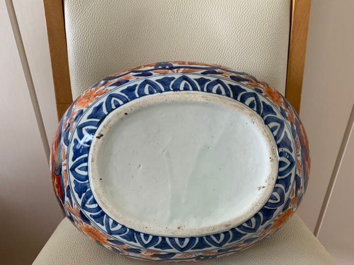 古伊万里 染付　深鉢　金襴手大鉢 色絵染付 中国骨董品