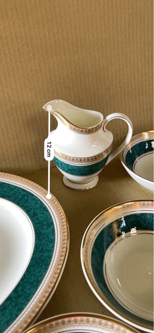 023ロイヤルドルトン プレートセット金彩　   未使用