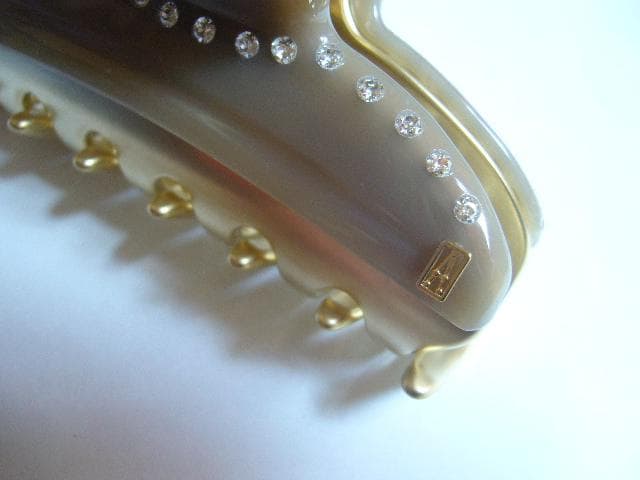 ☆新品☆アレクサンドルドゥパリ●希少✨限定色✨クリスタル付きヘアクリップ/M