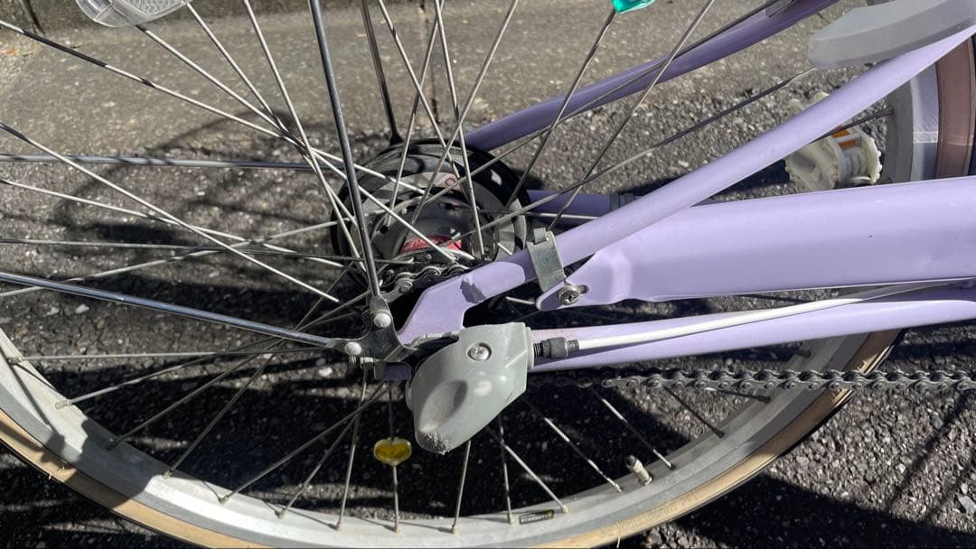 【くくる】子供用自転車 ラベンダー色