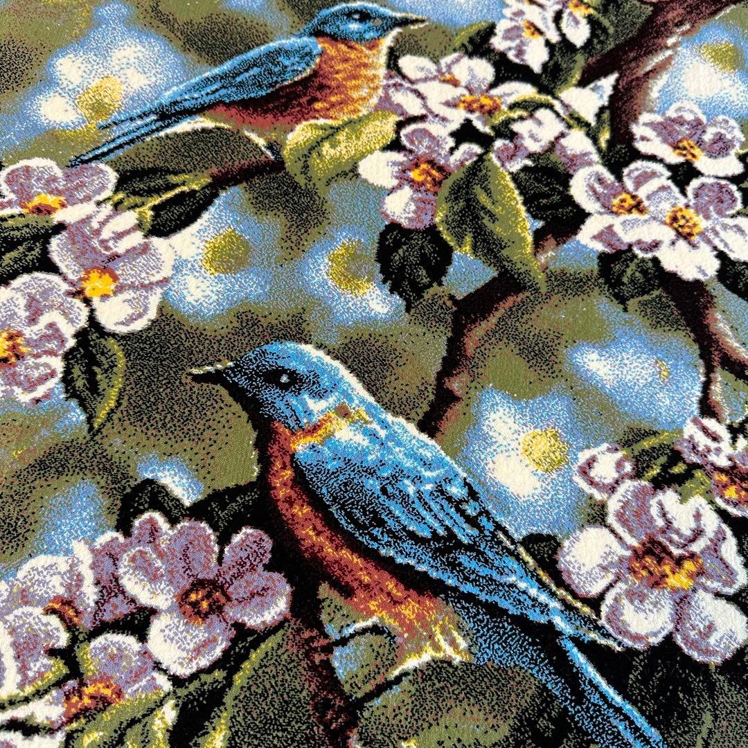 【新品未使用】絵画風絨毯　カーペット　玄関用　自然　玄関　廊下　絵画　イラン