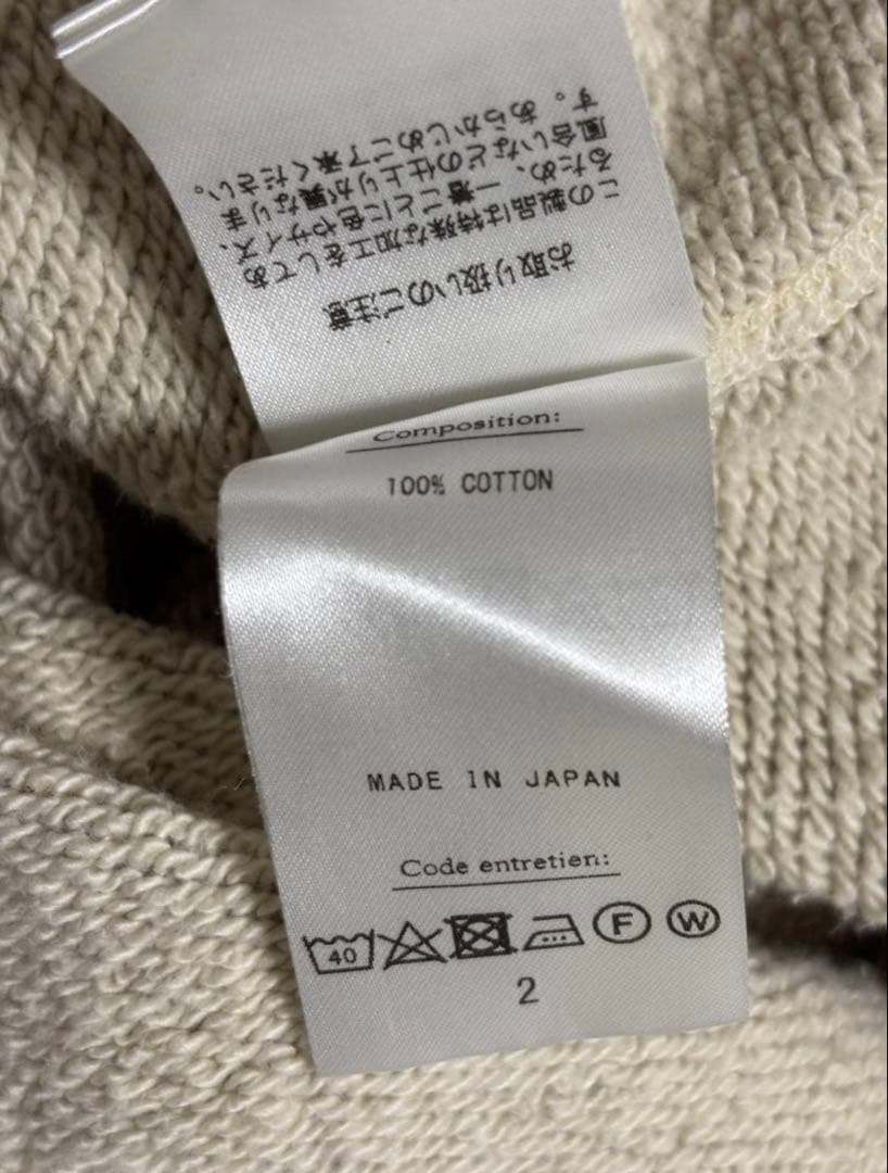 22SS a.presse Vintage Washed Sweat サイズ2