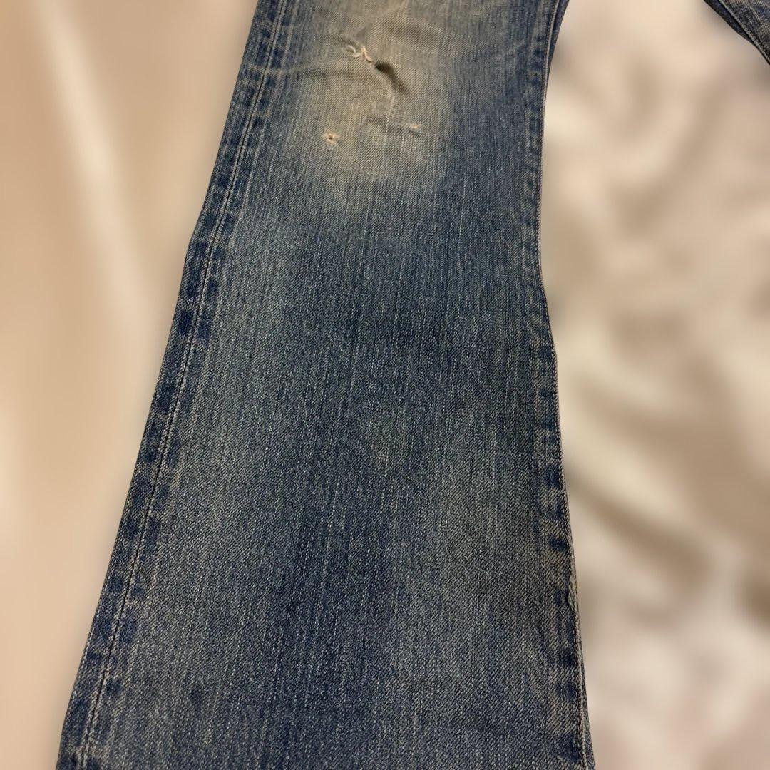 ヒステリックグラマー　刺繍　ローライズ　フレアデニム　00's 希少