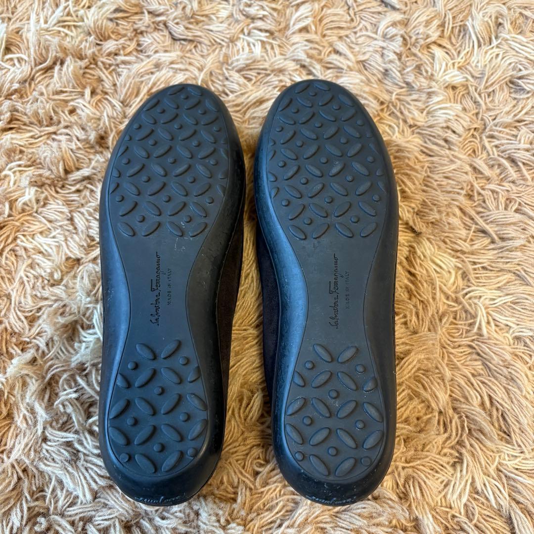 【未使用】フェラガモ ガンチーニ ローファー レザー レディース サイズ7