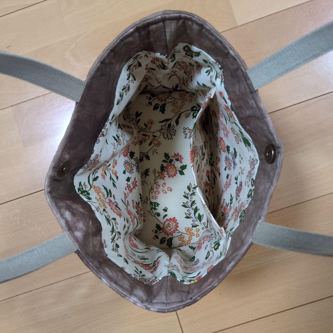 木蓮のハワイアンキルトバッグ　ハンドメイド