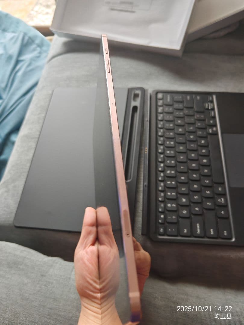 Galaxy Tab S7+ 5G 8gb+256GB ピンク キーボードカバー