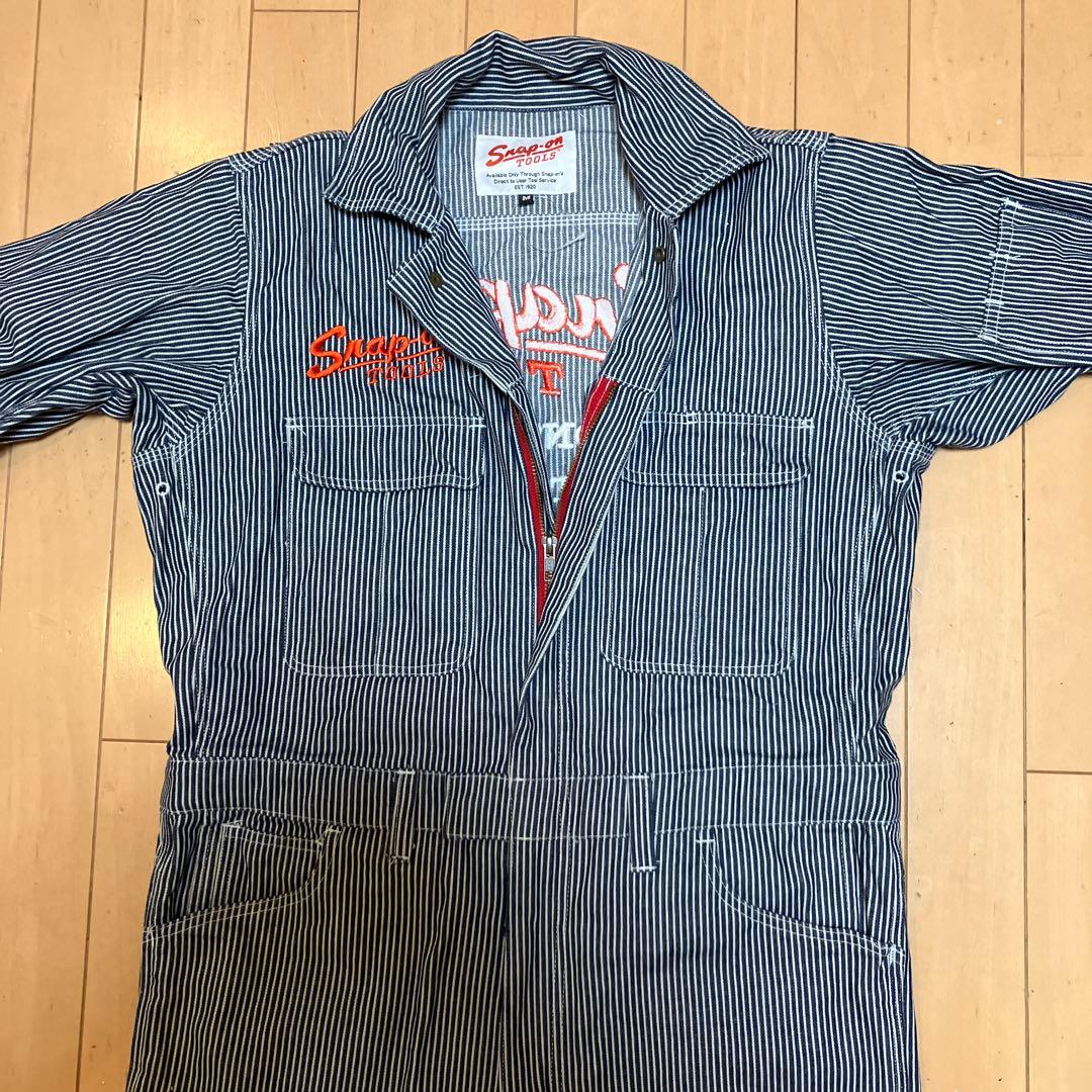 スナップオン　オールインワン試着のみ　ストライプ