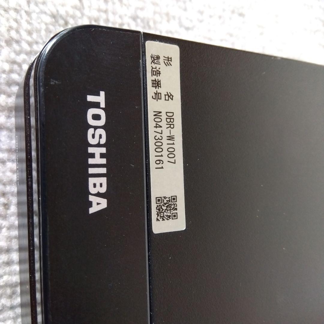 1TB東芝W録画ブルーレイレコーダーDBR-W1007/2017年製
