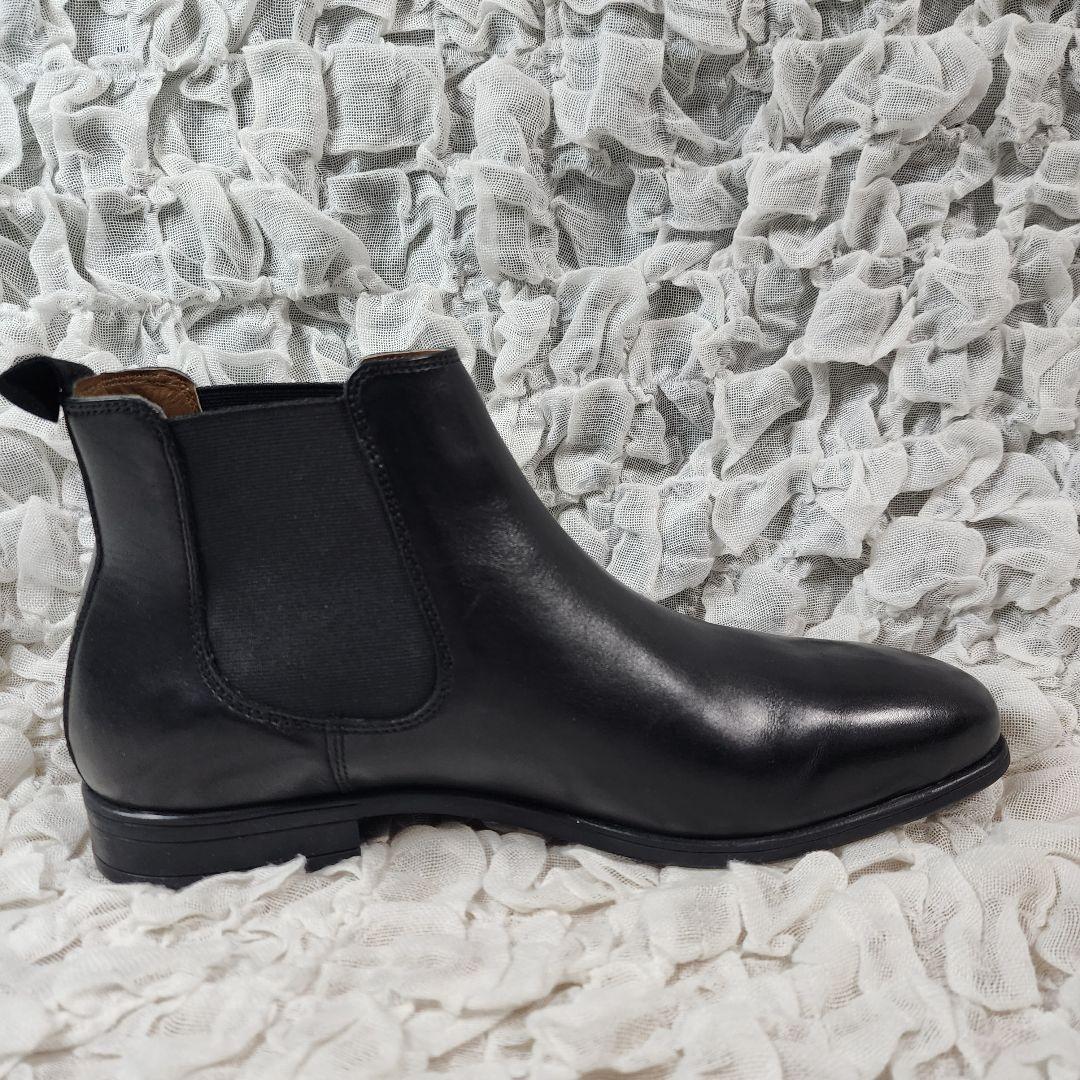 ガレ海未使用 スケッチャーズ ミラー ボリス サイドゴア レザー ブーツ