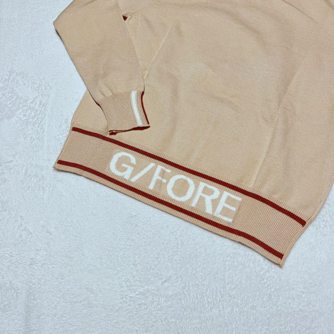 新品　G/FORE　ジーフォア　ゴルフ　セーター　ベージュ　Ｌ　レディース