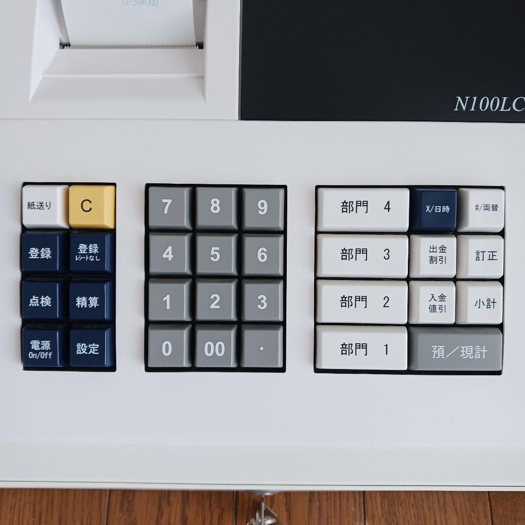 【極美品】CLOVER 電子レジスター N100LC レシートロール紙19ケ付き