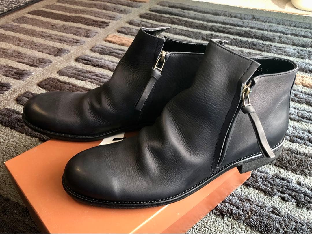 【週末限定値下】【新品未使用品】ARGISアルジス サイドジップブーツ本革41