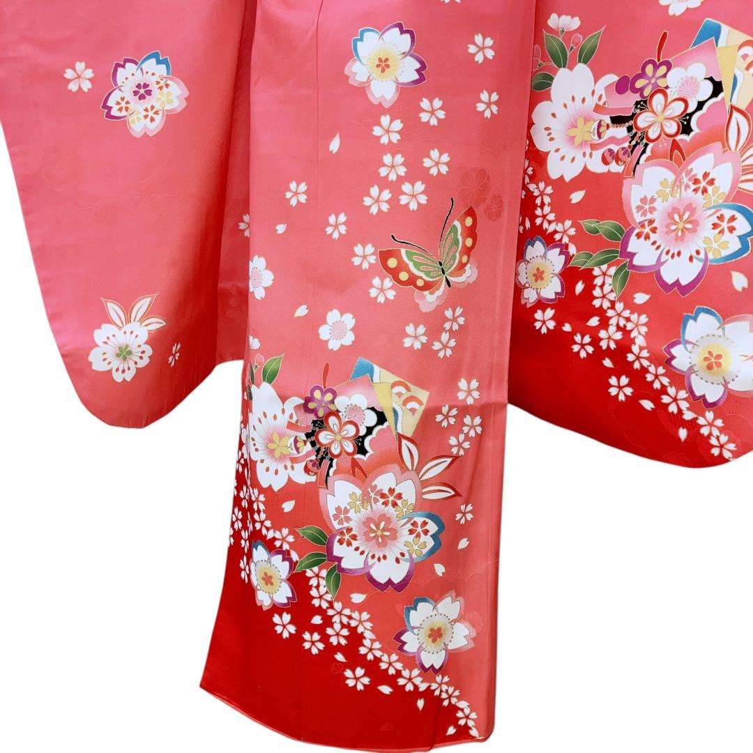 ◎mk-911　七五三　着物　襦袢　半衿　重ね衿　セット　女の子　10-16