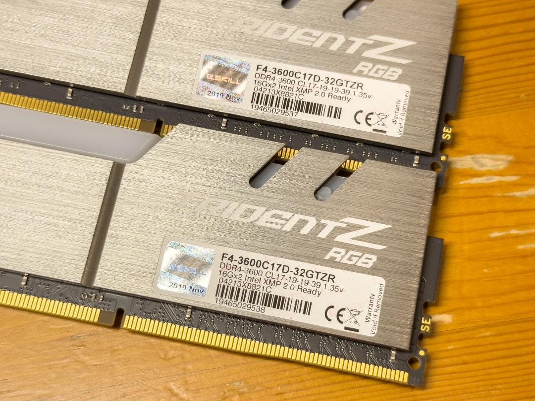 G.SKILL F4-3600C17D-32GTZR（16GBx2）32GB