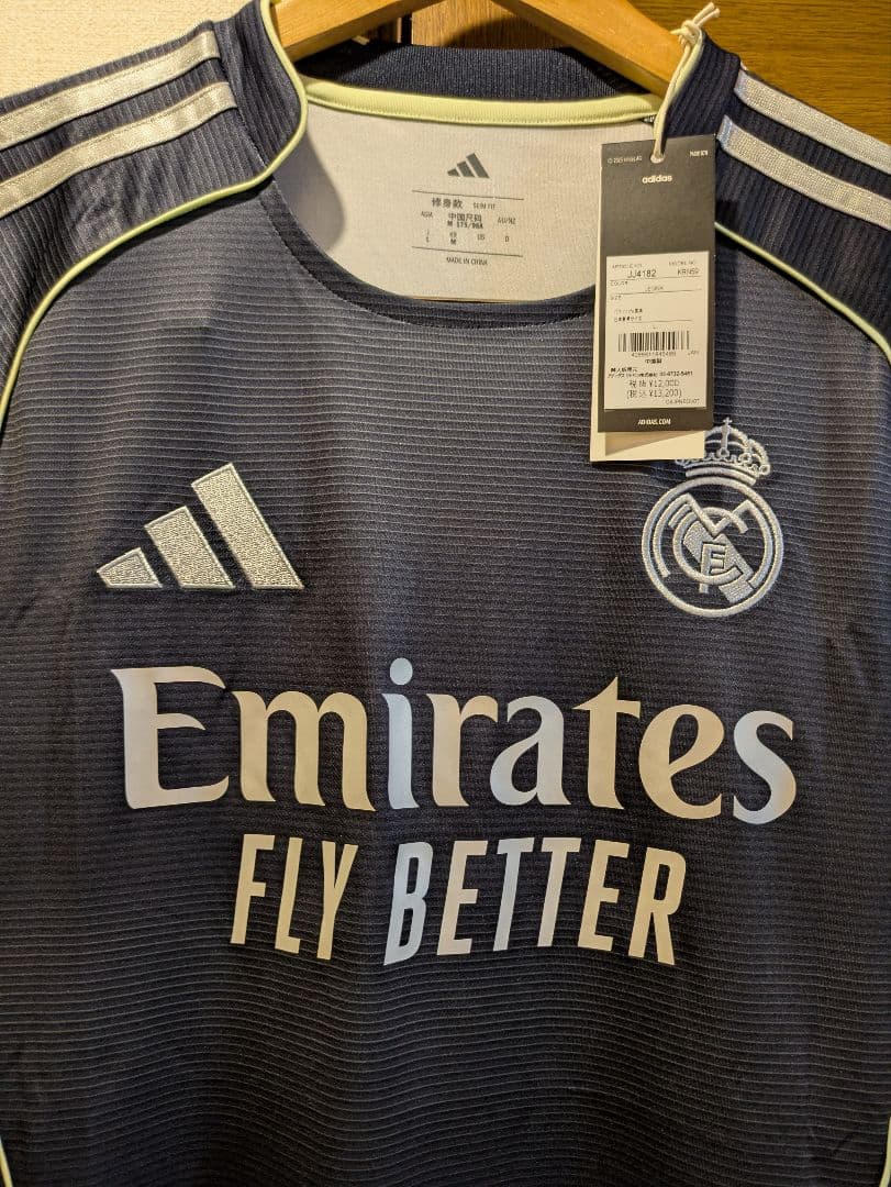 国内正規品【新品未使用】レアル・マドリード 25/26 アウェイ ユニフォーム