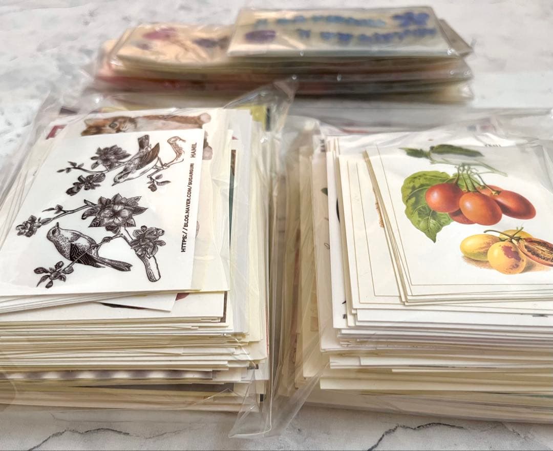 紙もの　大量　まとめ売り　ステッカー　メモ　デザインペーパー　OPPテープ