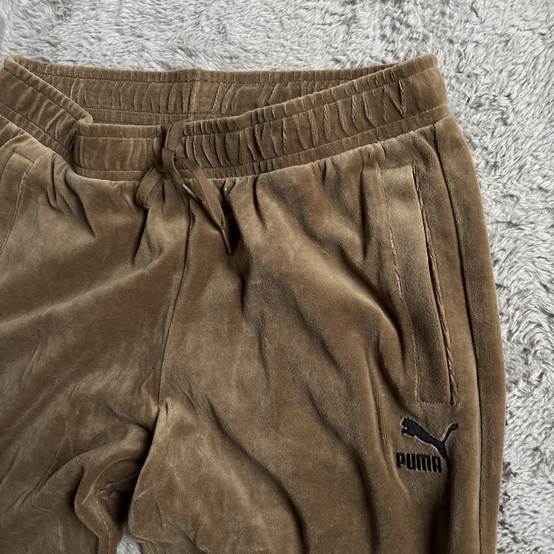 新品 人気モデル　PUMA プーマ ベロア セットアップ ブラウン M