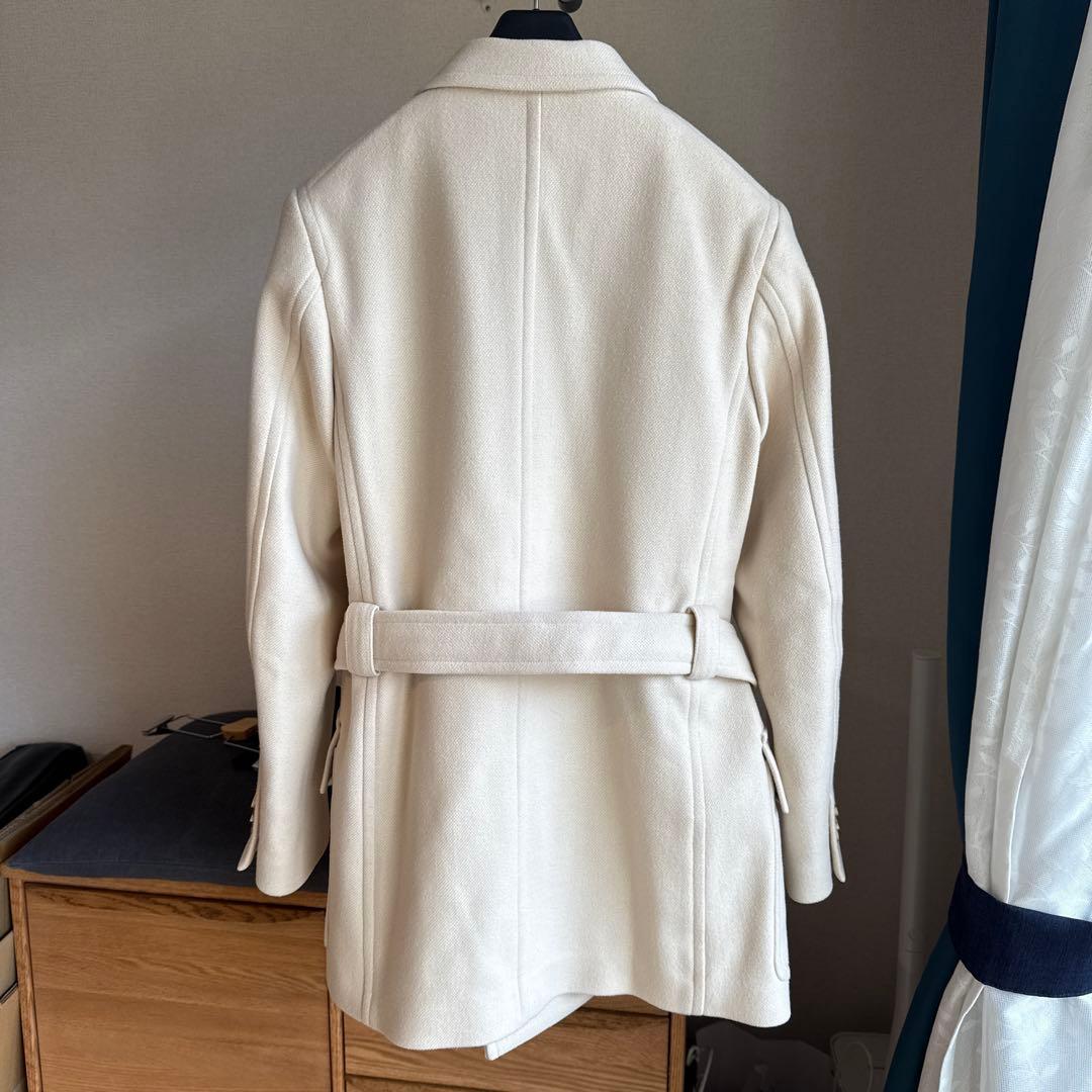 ジャケット・アウター AURALEE WOOL SILK MELTON HALF COAT