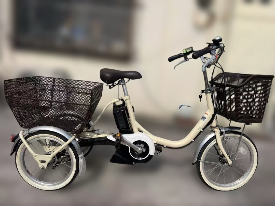 516 ヤマハ 電動アシスト三輪自転車　12.8ah