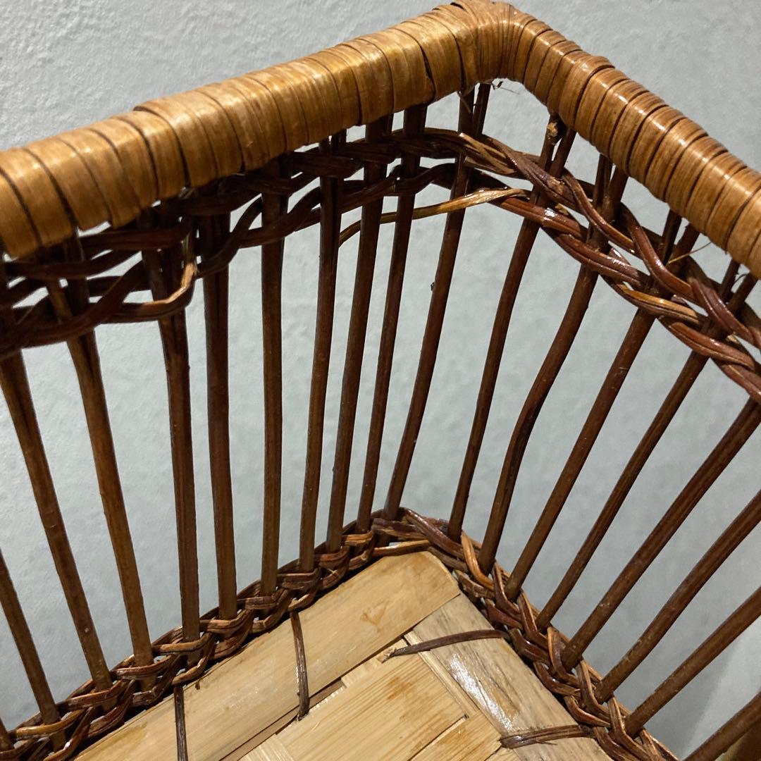 送料込み 匿名配送 籠 バスケット 雑貨 かご 収納 昭和 レトロ