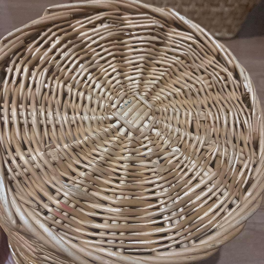 送料込み 匿名配送 籠 バスケット 雑貨 かご 収納 昭和 レトロ