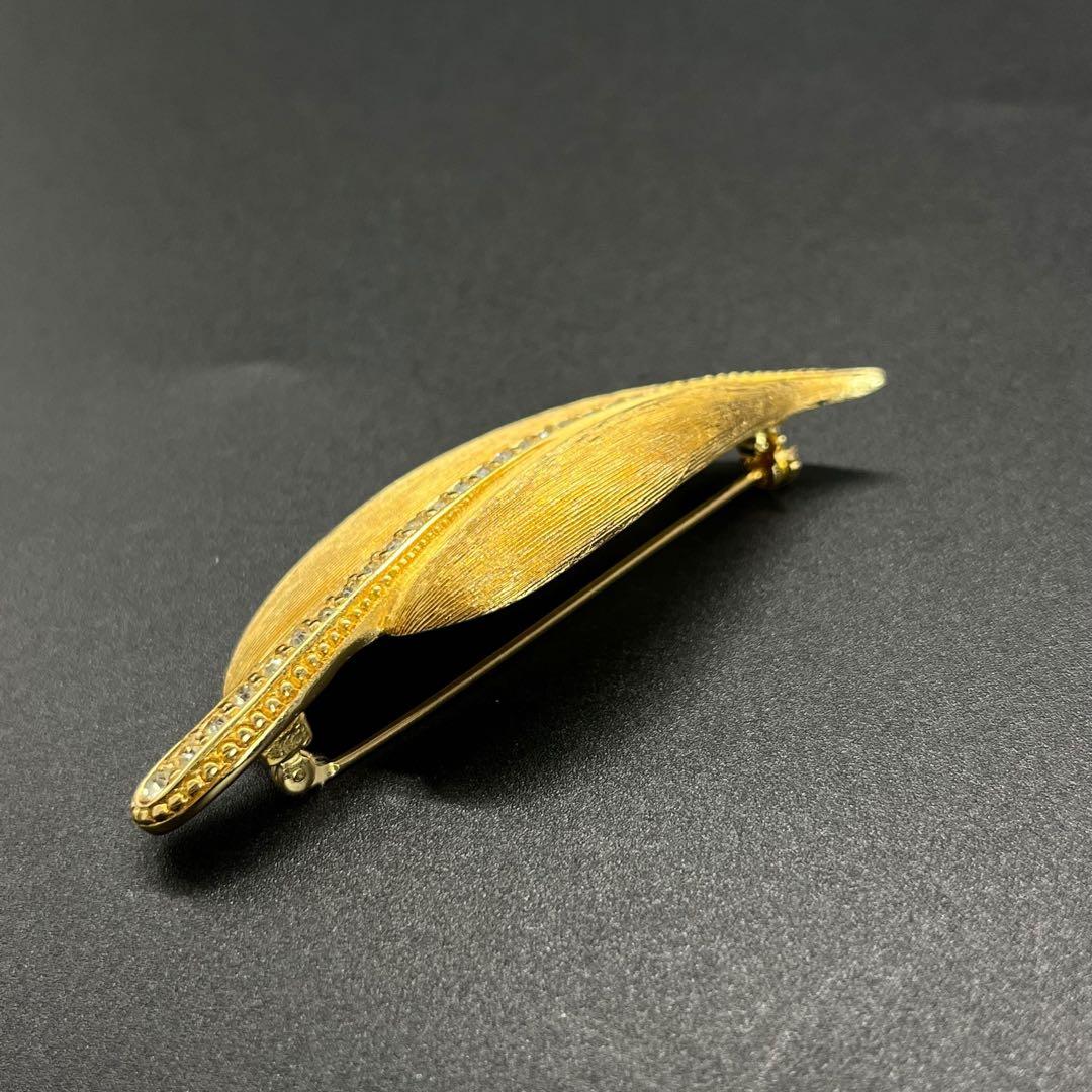 美品 4631 ChristianDior ディオール リーフモチーフ ブローチ