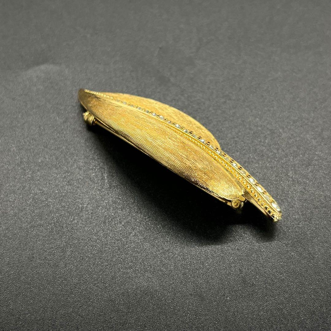 美品 4631 ChristianDior ディオール リーフモチーフ ブローチ