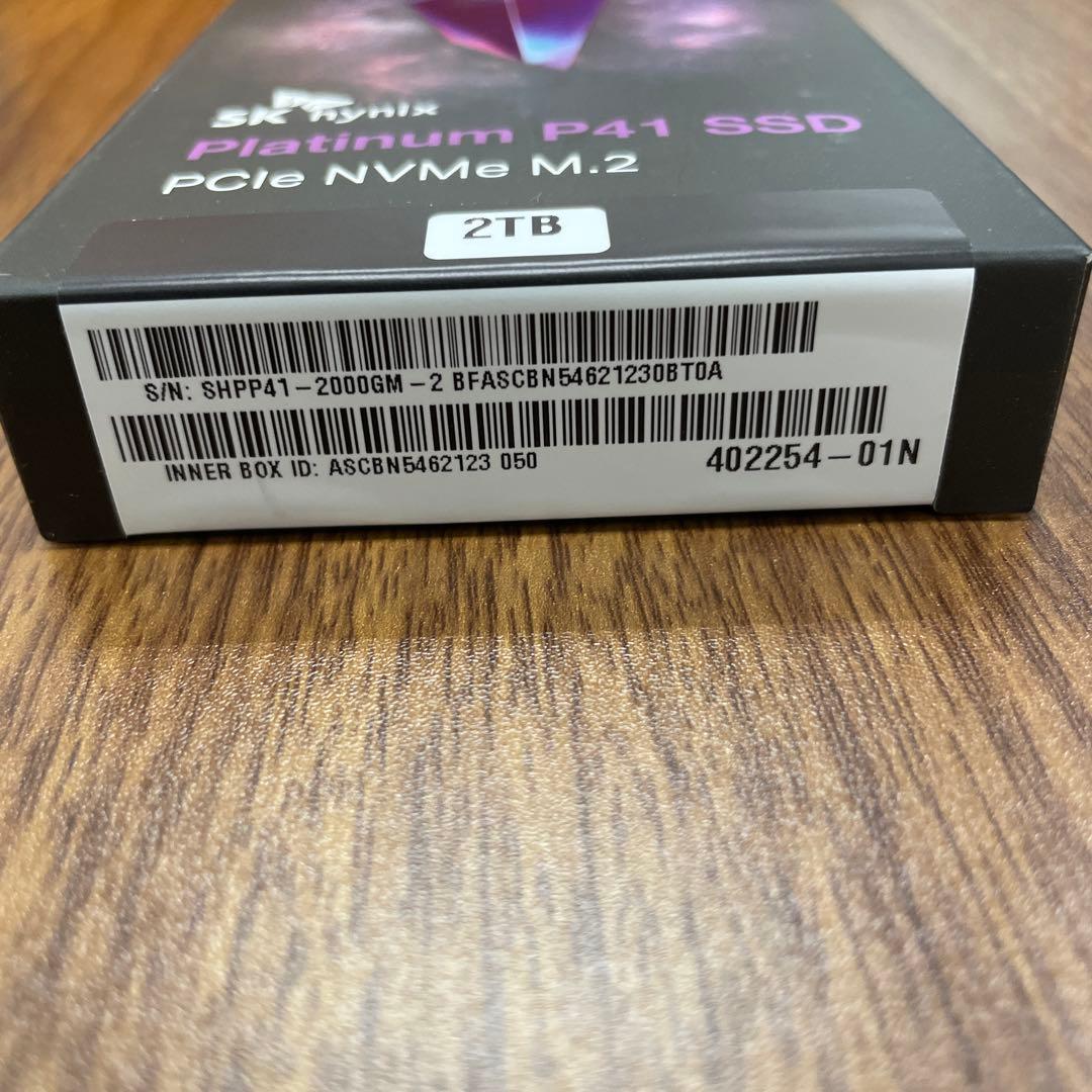 Z070エスケイハイニックスPlatinum P41 2TBx2個