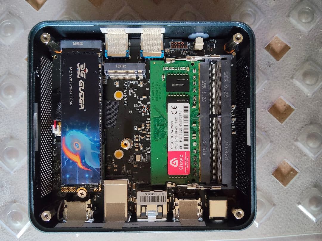 【ミニPC】Ryzen3580U Ram 16GB OS 512GB